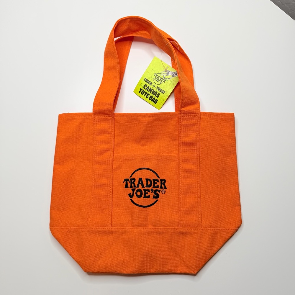 Trader Joe's Orange Mini Tote Bag